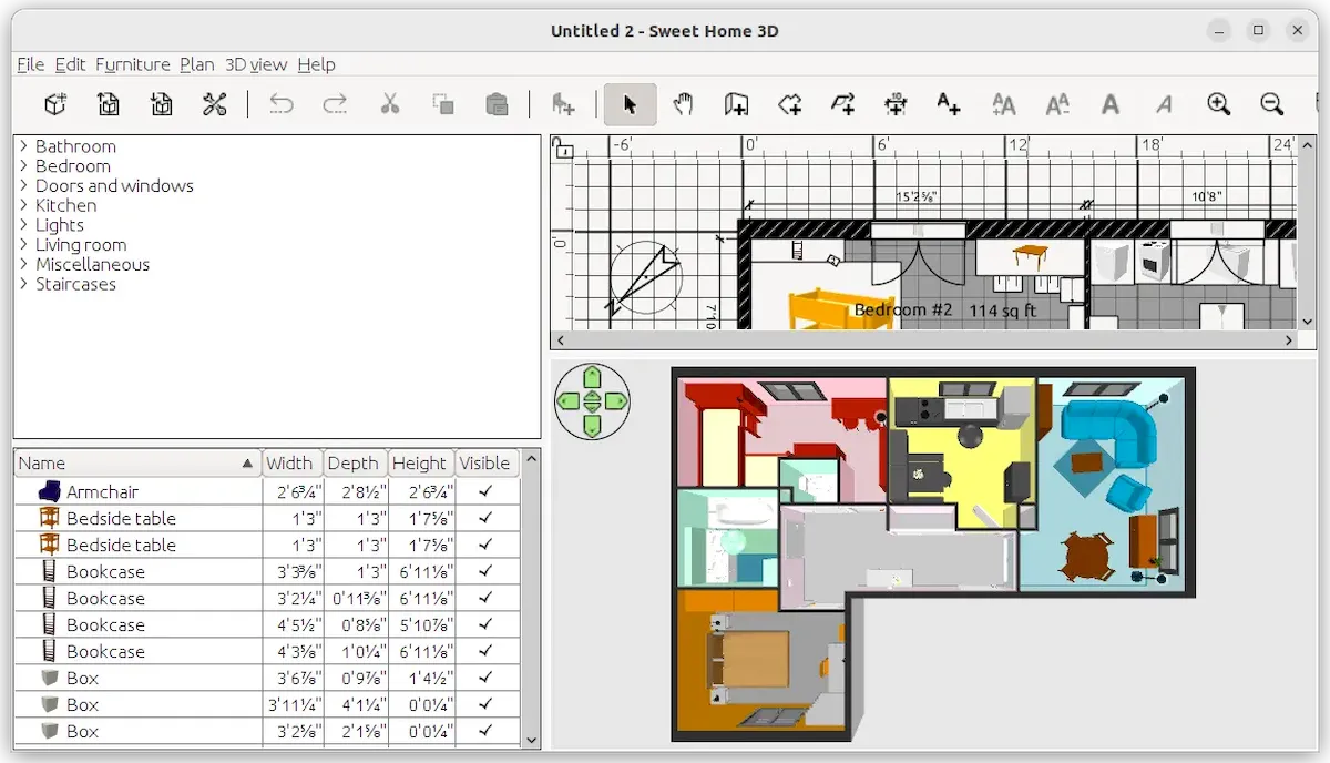 Sweet Home 3D 7.1 lançado com correções e melhorias