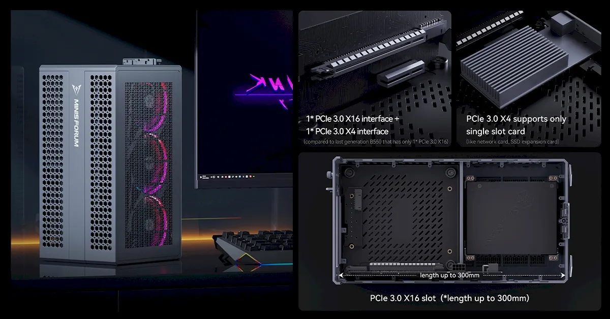 B550 Pro, um mini PC modular que suporta até Ryzen 7 5800X 3 B550 Pro, um mini PC modular que suporta até Ryzen 7 5800X