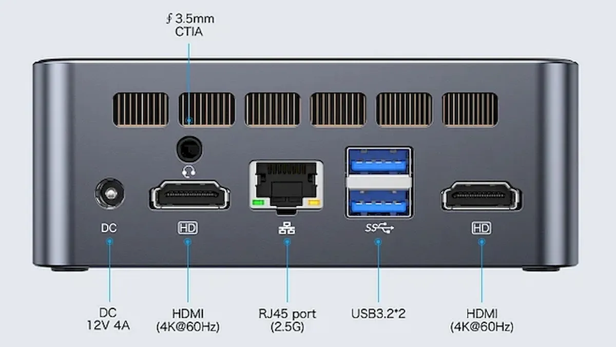 GMK NucBox G1, um mini PC com chip Intel N95 Alder Lake-N