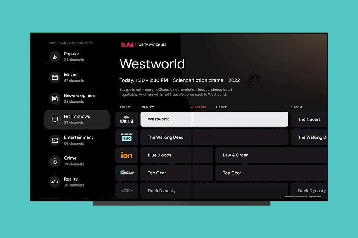 Google TV renovou a aba Live e adicionou mais canais gratuitos