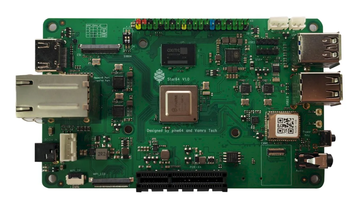 PC sigle board Star64 RISC-V será lançado em 4 de abril