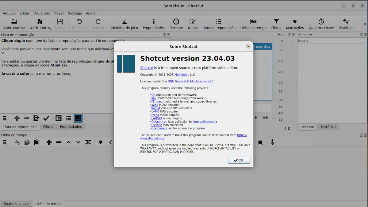 Shotcut 23.04 lançado com suporte a Qt 6 e FFmpeg 6, e mais