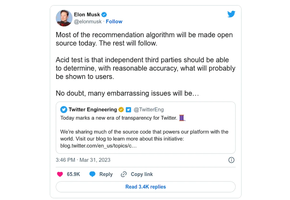 Twitter abriu o código por trás do algoritmo de recomendação