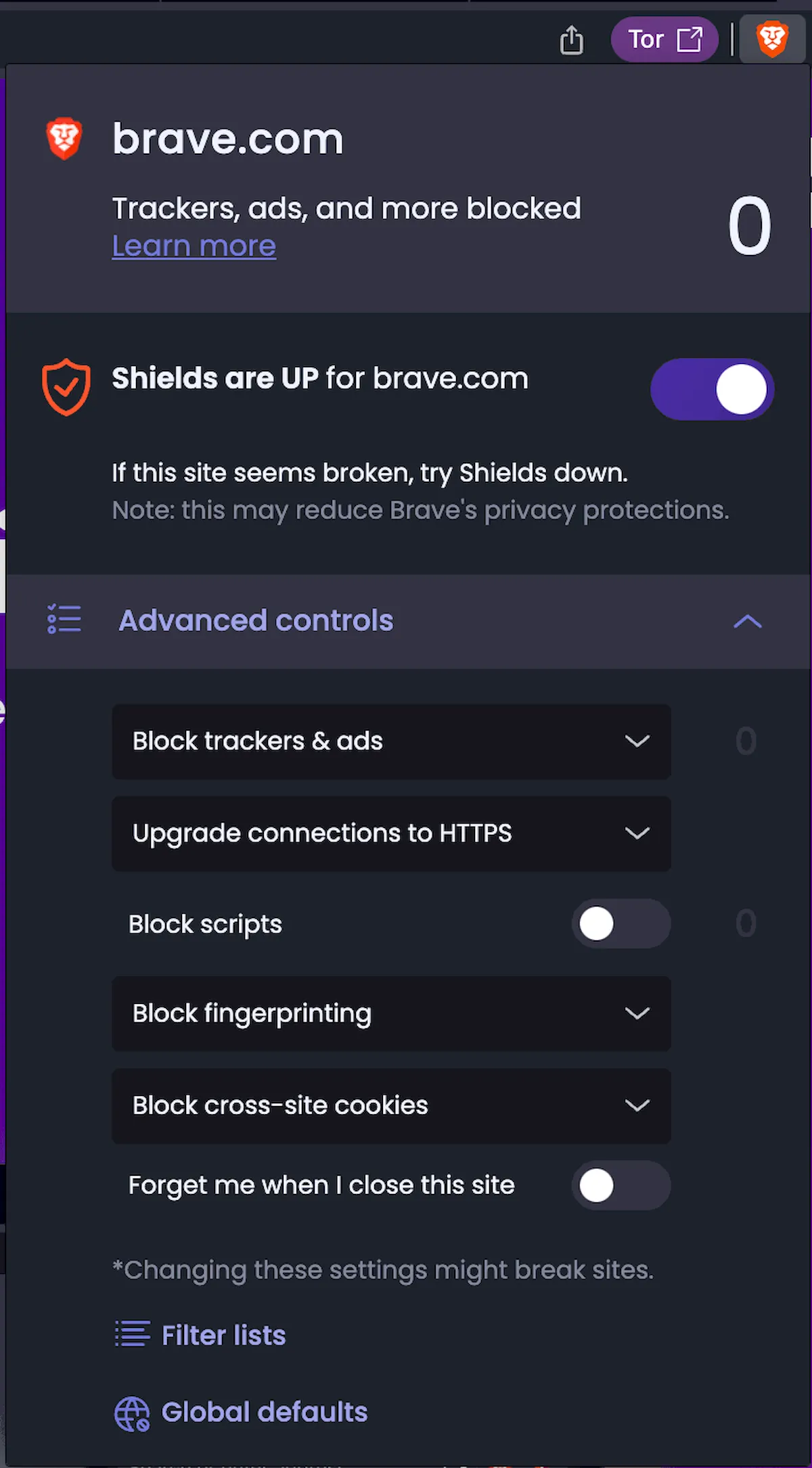 Forgetful Browsing, o novo recurso anti-rastreamento do Brave