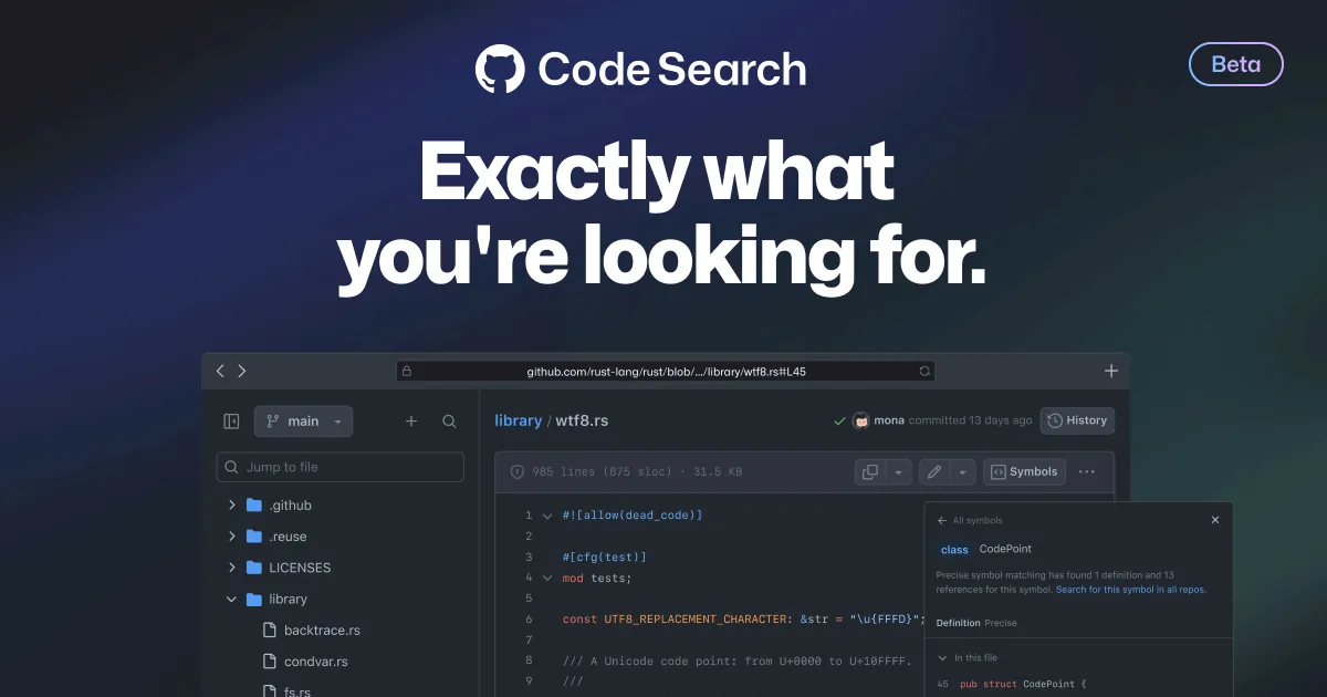 GitHub anunciou o Code Search e Code View disponíveis para todos