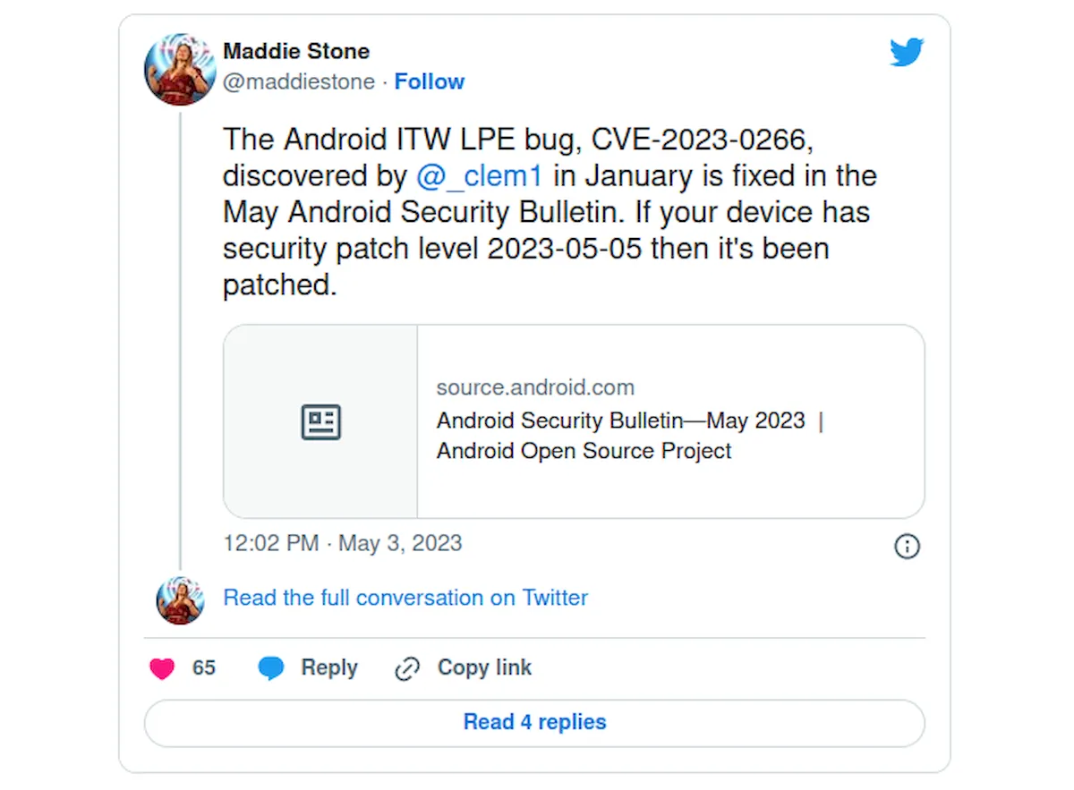 Novas atualizações do Android corrigem bug do kernel