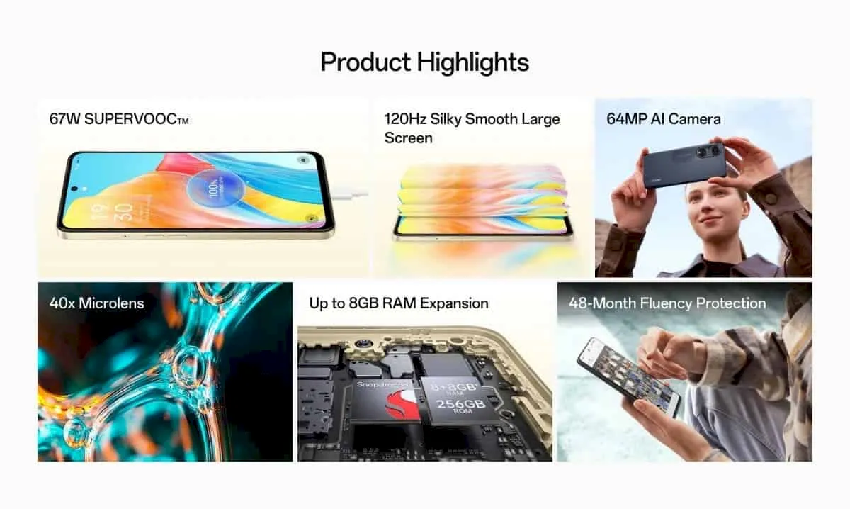 Oppo lançou o F23 5G com especificações idênticas ao A98 5G