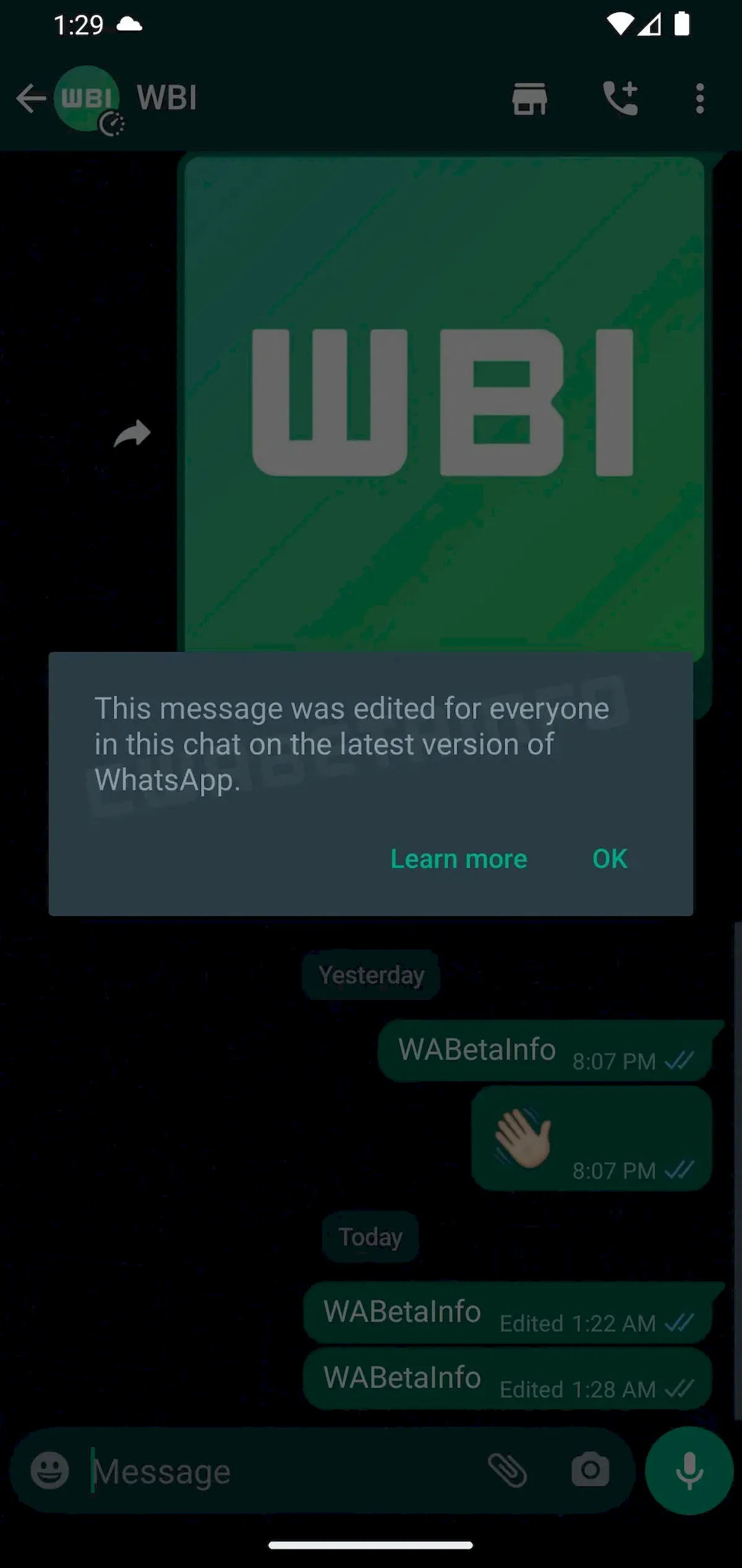 Usuários poderão editar as mensagens enviadas no WhatsApp