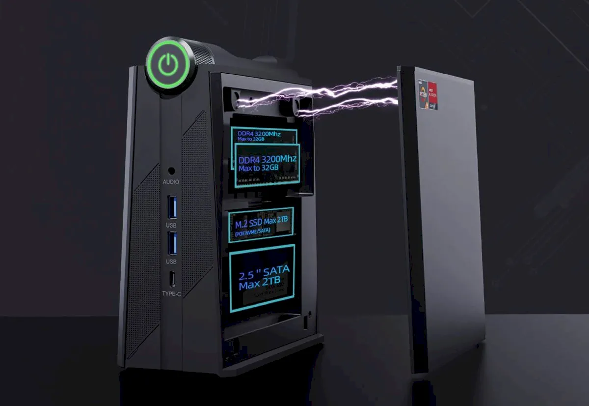 Chatreey AM08 está disponível com Ryzen 9 6900HX ou 7 7735HS