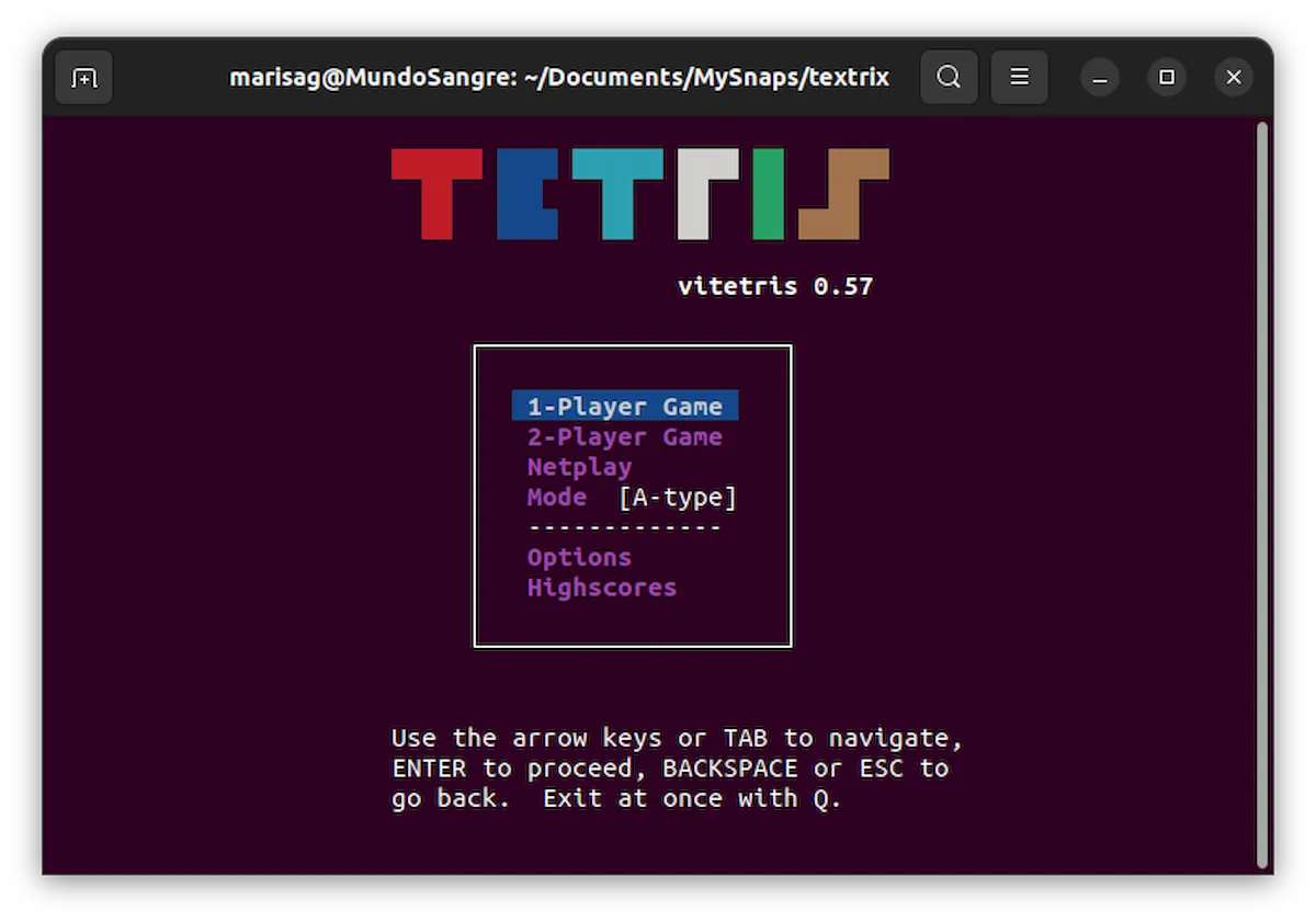Como instalar o jogo Vitris no Linux via Snap