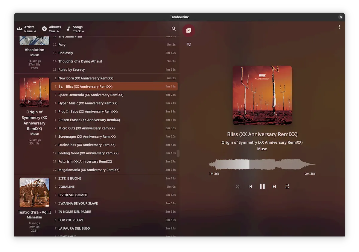 Como instalar o Tambourine Music Player no Linux via Flatpak