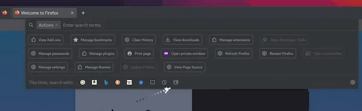 Firefox 115 Beta lançado com Quick Actions na barra de endereços