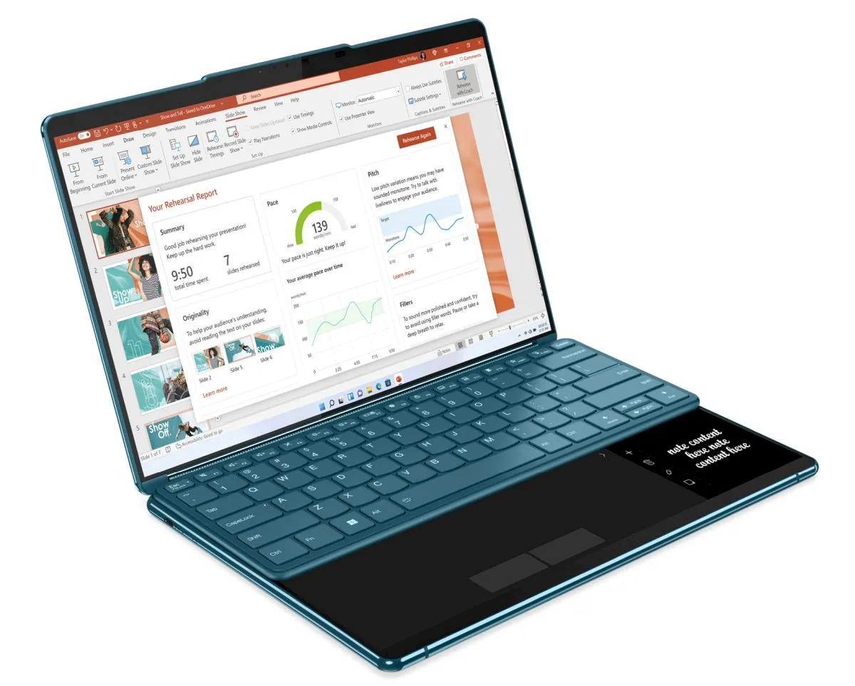 Lenovo Yoga Book 9i já está disponível por US$ 2.000 ou mais