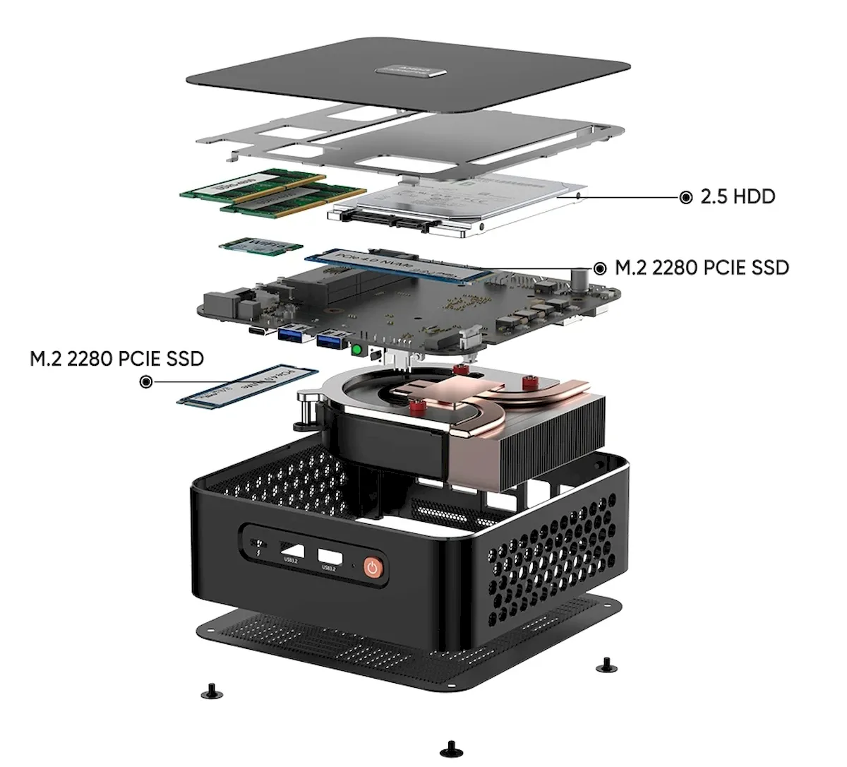 Mini PC M600 agora vem com opções de chip Ryzen 7040HS 3 Mini PC M600 agora vem com opções de chip Ryzen 7040HS