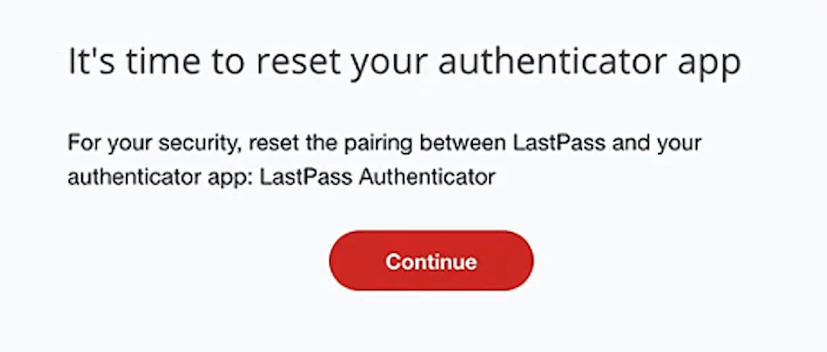 Reinicializações do MFA bloqueou alguns usuários do LastPass