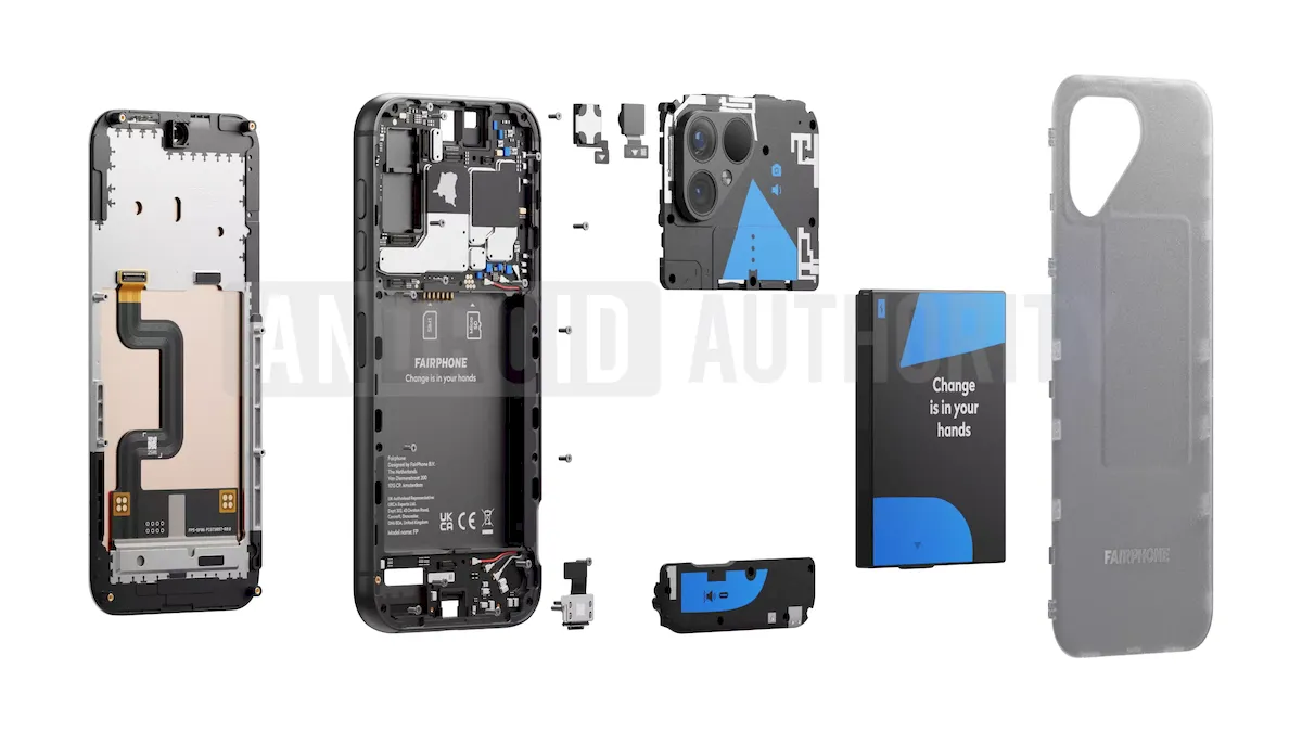 Renders vazados revelam o visual do Fairphone 5 3 Renders vazados revelam o visual do Fairphone 5