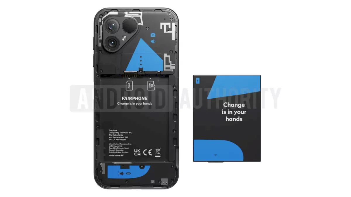 Renders vazados revelam o visual do Fairphone 5 4 Renders vazados revelam o visual do Fairphone 5