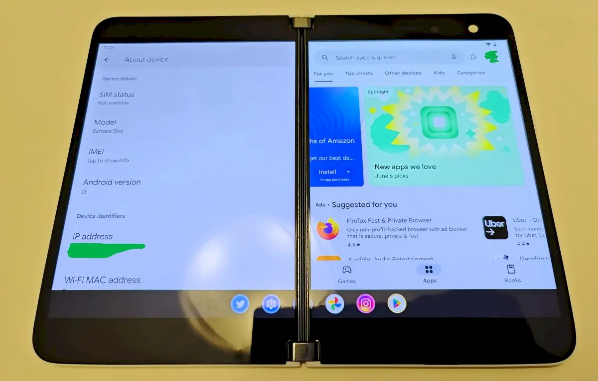 ROM não oficial traz o Android 13 para o Surface Duo