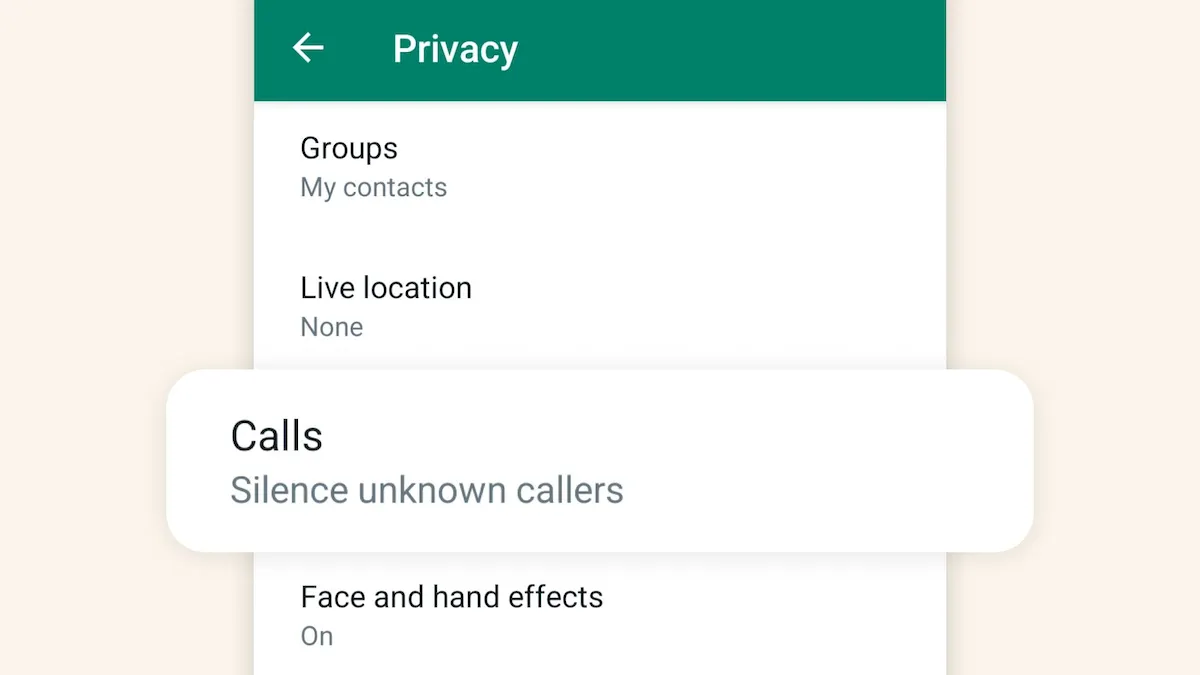 Whatsapp silenciará as chamadas de números desconhecidos 3 Whatsapp silenciará as chamadas de números desconhecidos