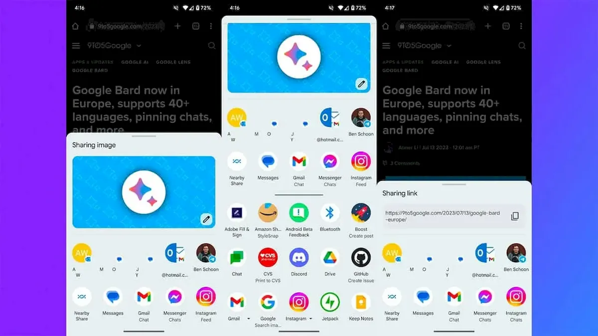 Android 14 tornará o compartilhamento mais fácil