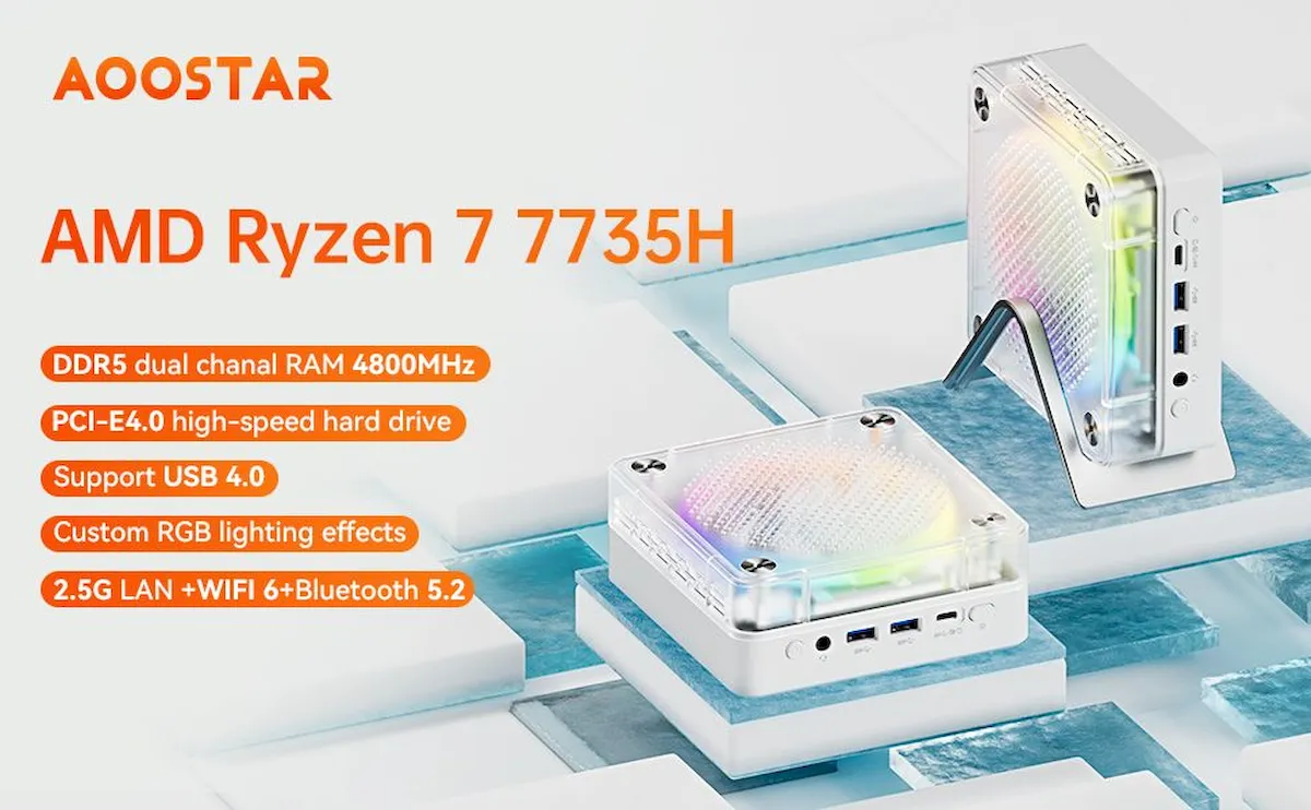 AOOSTAR Mini Gmaing PC, um mini PC com Ryzen 7 7735HS