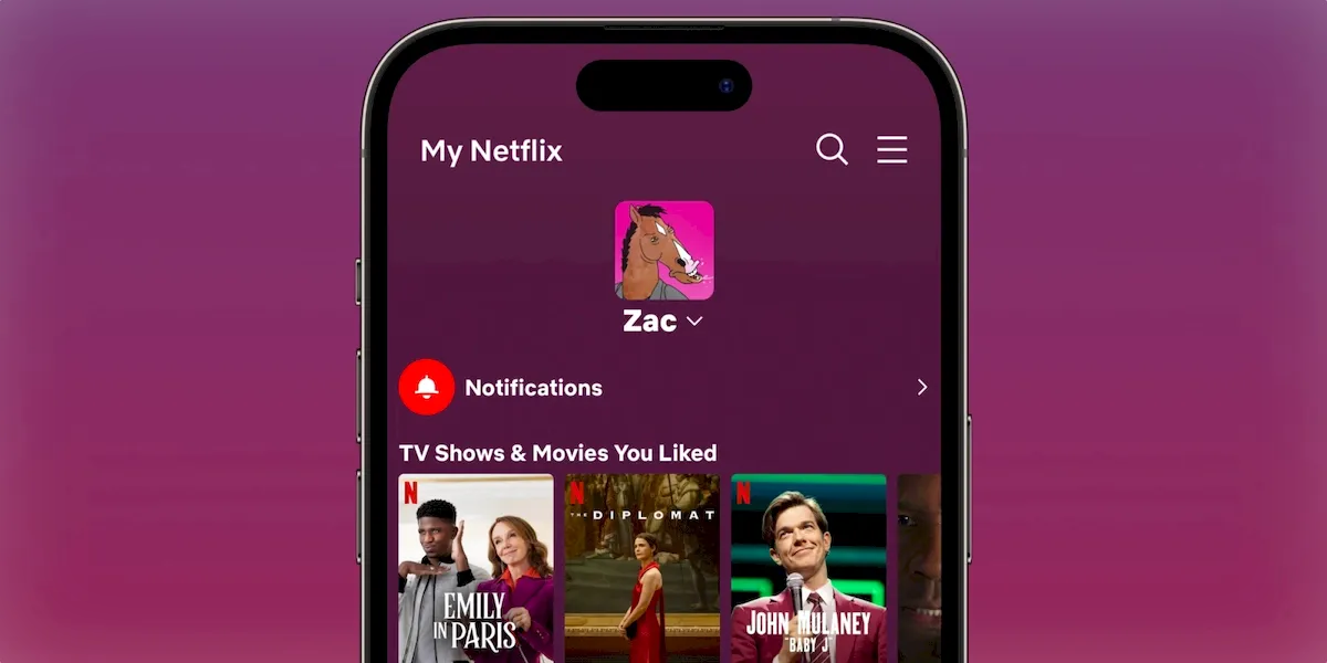 App do Netflix traz vários recursos na guia My Netflix