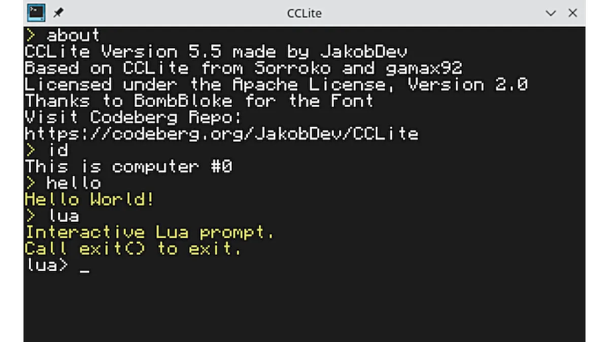 Como instalar o emulador ComputerCraft CCLite no Linux via Flatpak