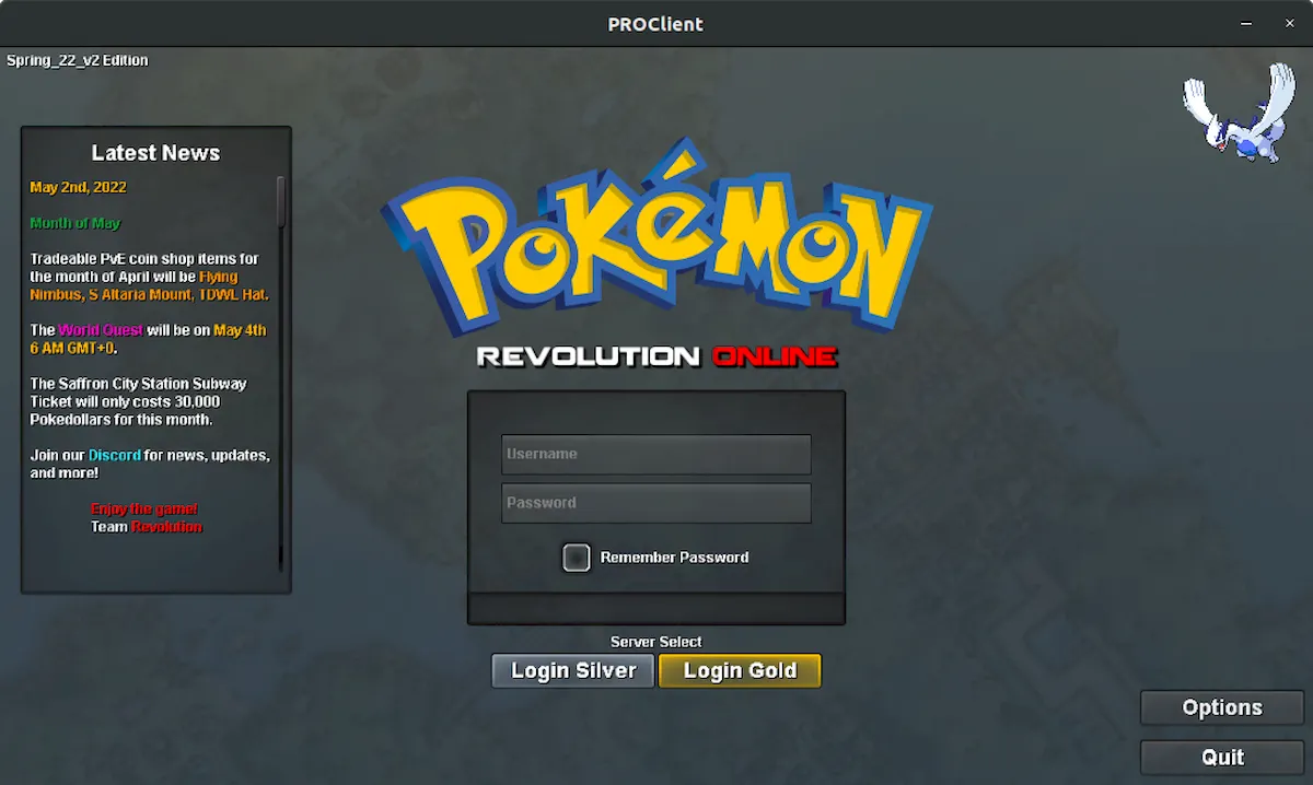 Como instalar o Pokemon Revolution Online no Linux via Snap