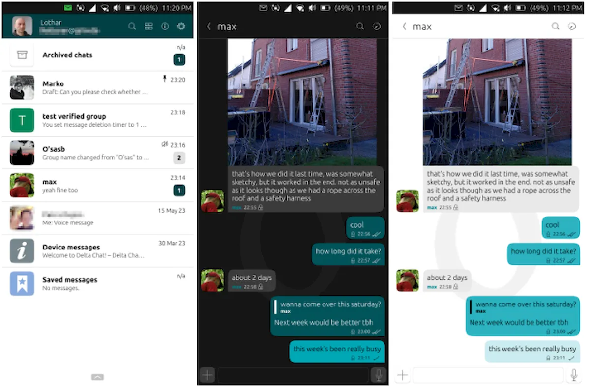 DeltaTouch, um novo app de mensagens para o Ubuntu Touch