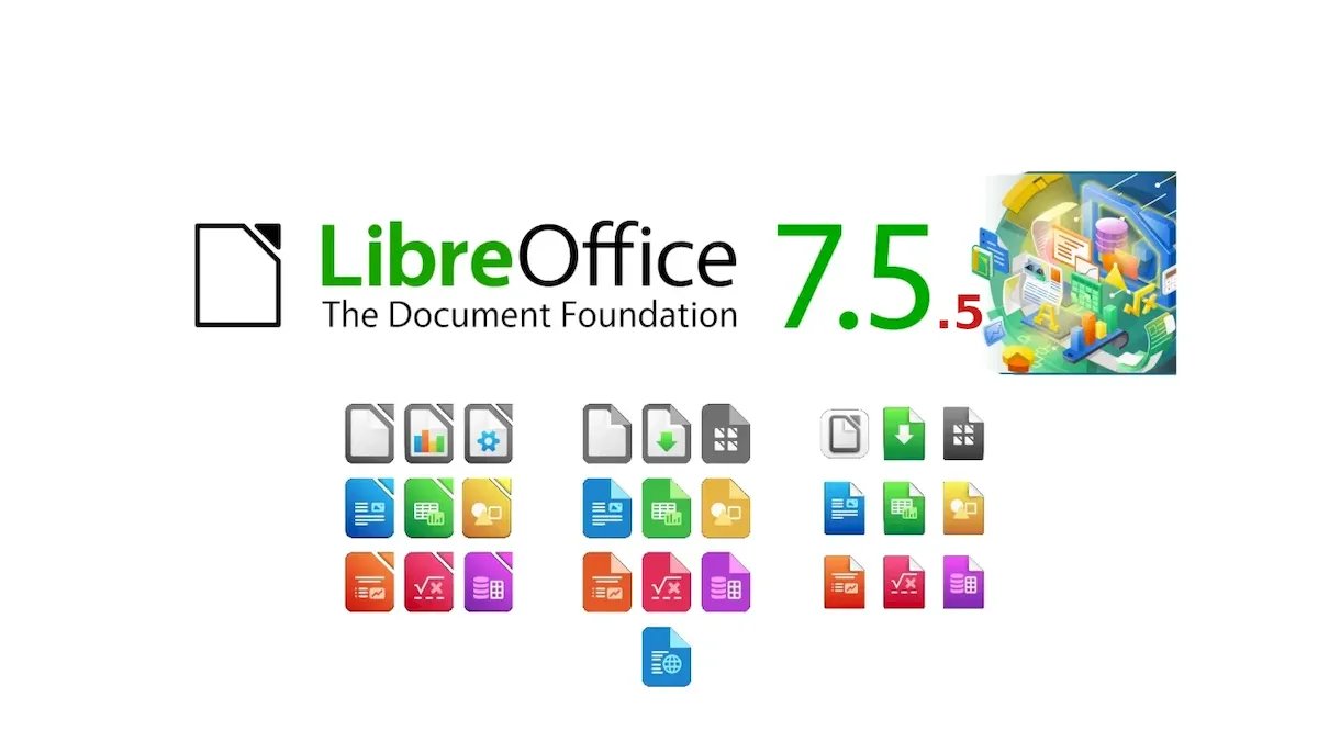 LibreOffice 7.5.5 lançado com 70 correções de bugs