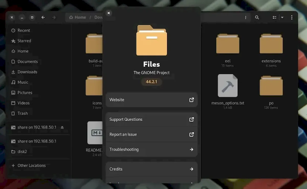 Nautilus do GNOME 45 ganhou várias melhorias