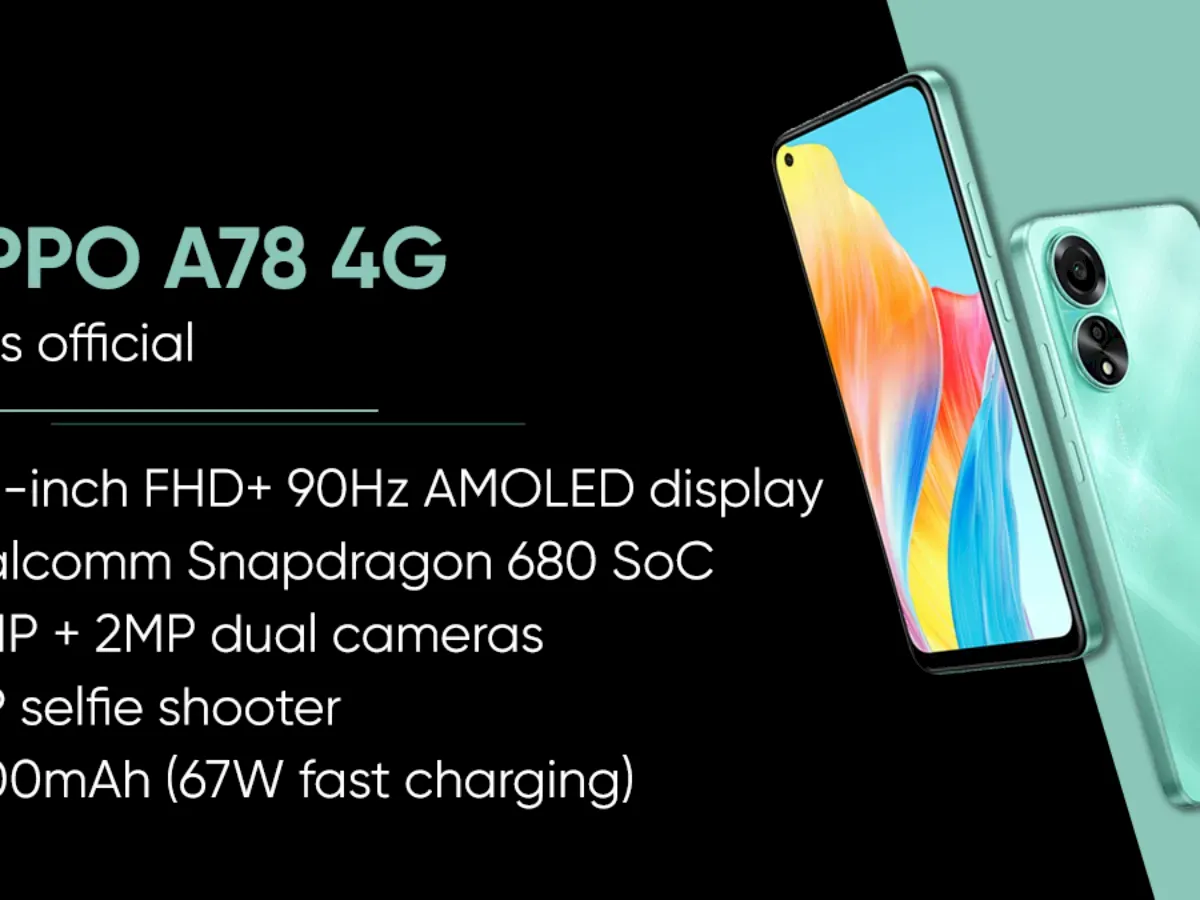 Oppo A78 4G lançado um chipset Snapdragon 680, e mais