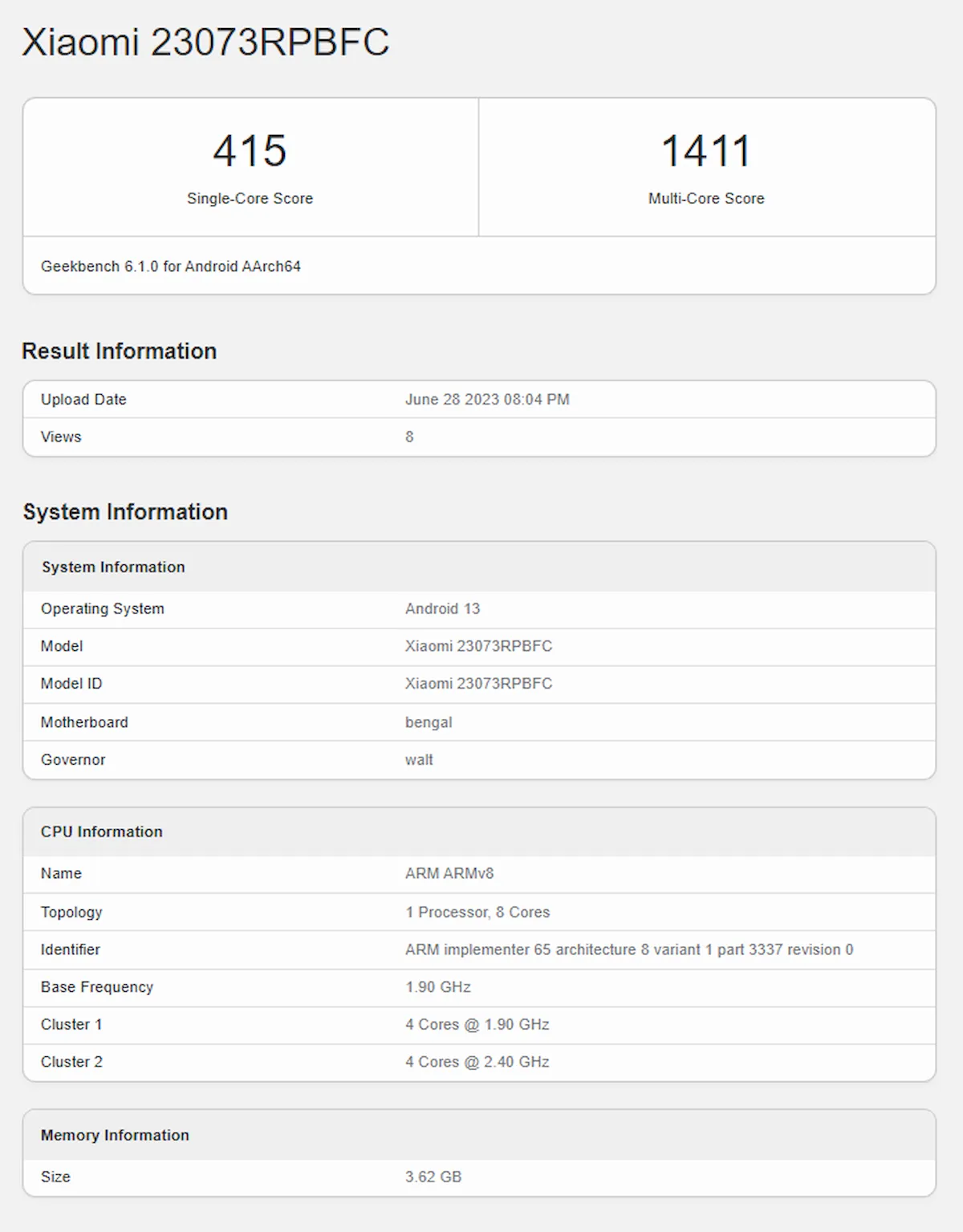 Revelados mais detalhes de carregamento rápido do Redmi Pad 2 5 Geekbench