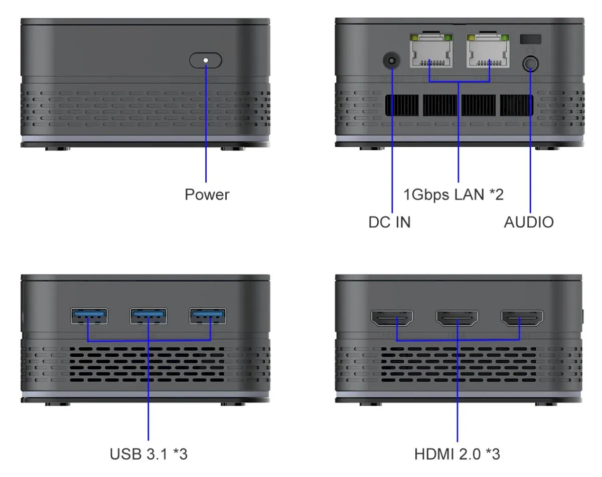 T9 Plus, um PC do tamanho da palma da mão com Intel N100 4 T9 Plus, um PC do tamanho da palma da mão com Intel N100