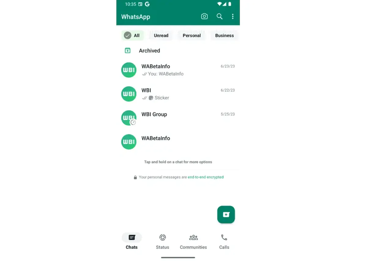 WhatsApp permitirá que você filtre suas conversas com facilidade