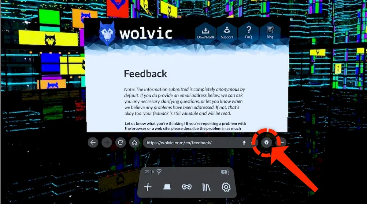 Wolvic 1.4 lançado com melhorias na experiência do usuário