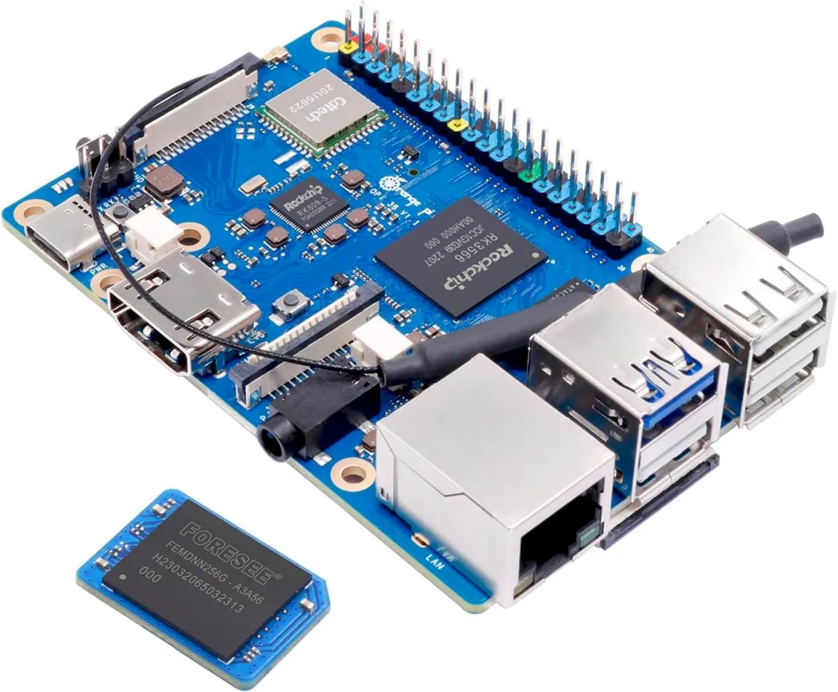 Orange Pi 3B, um computador de placa única com RK3566