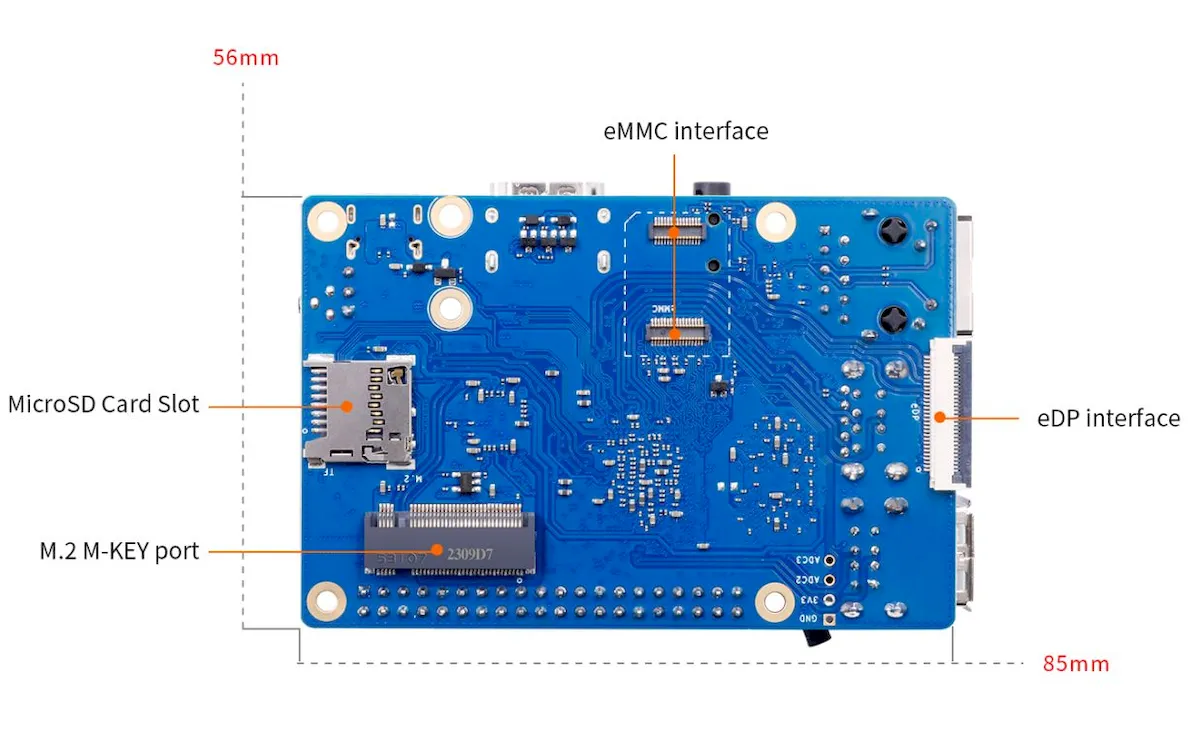 Orange Pi 3B, um computador de placa única com RK3566