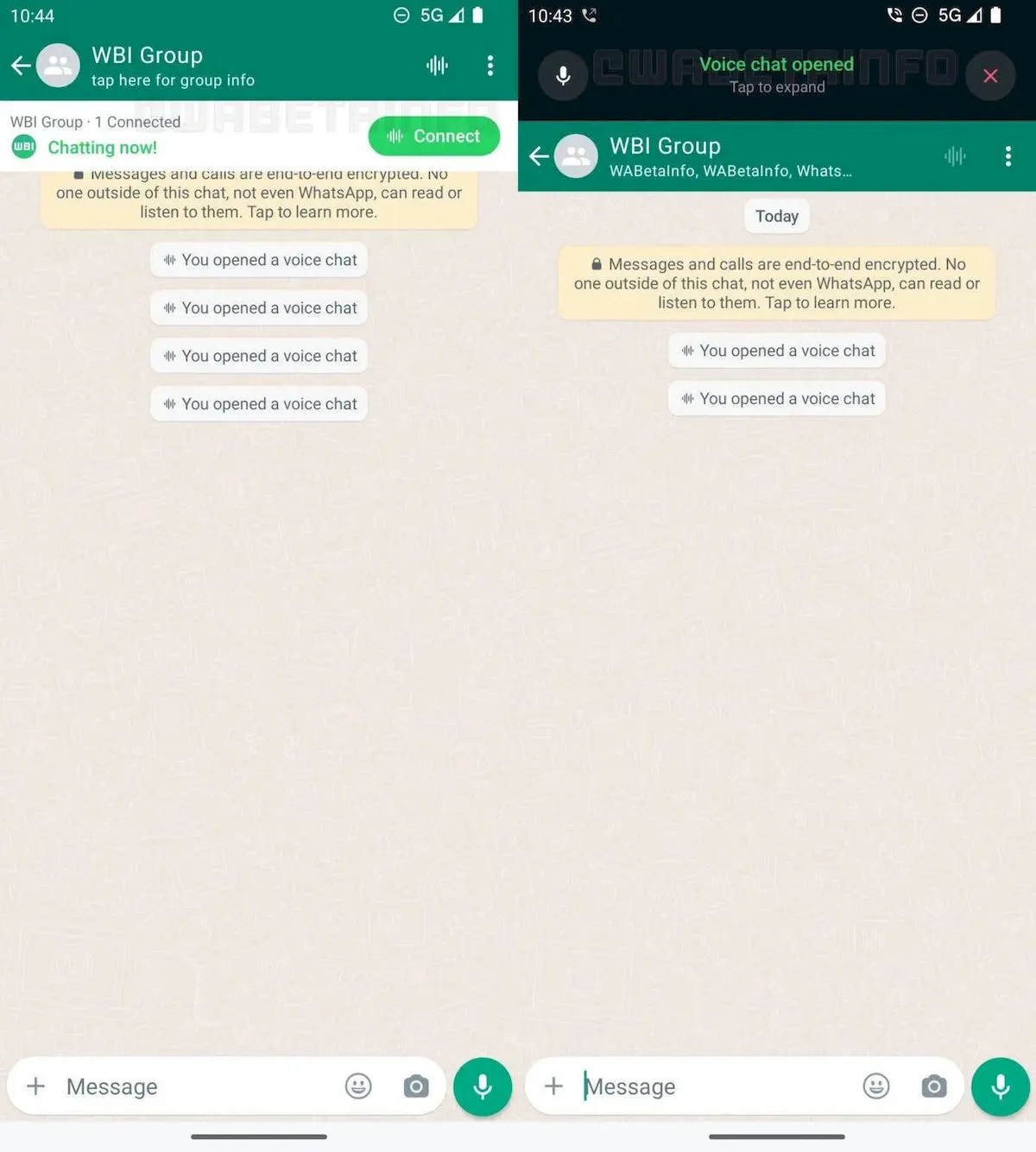 Atualização do WhatsApp detalha melhor o chat de voz em grupos