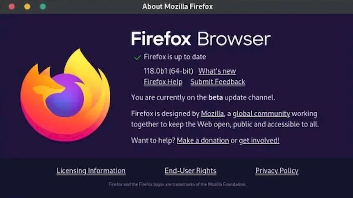 Firefox 118 beta lançado com tradução de sites integrada