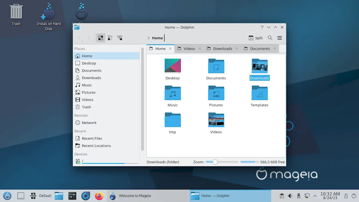 Mageia 9 lançado com o kernel 6.4, Plasma 5.27.5, e muito mais