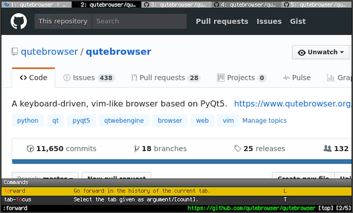 Qutebrowser 3 lançado com suporte para QT 6, melhorias, e mais
