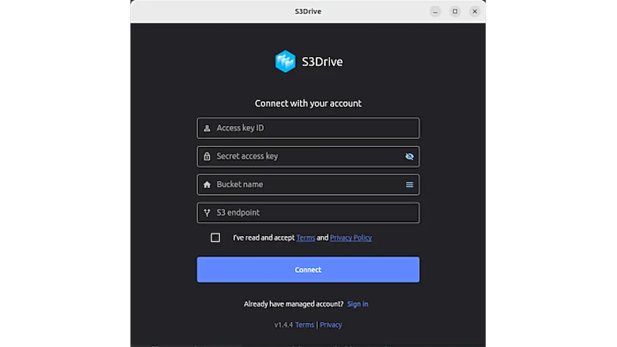 Como instalar o cliente S3 S3Drive no Linux via Flatpak
