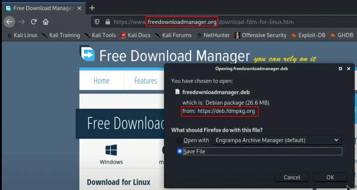 Free Download Manager redirecionou usuários Linux para malware