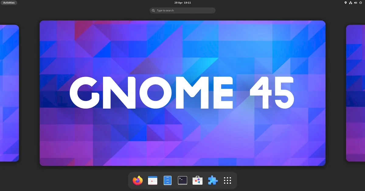 GNOME 45 RC lançado com alterações de última hora