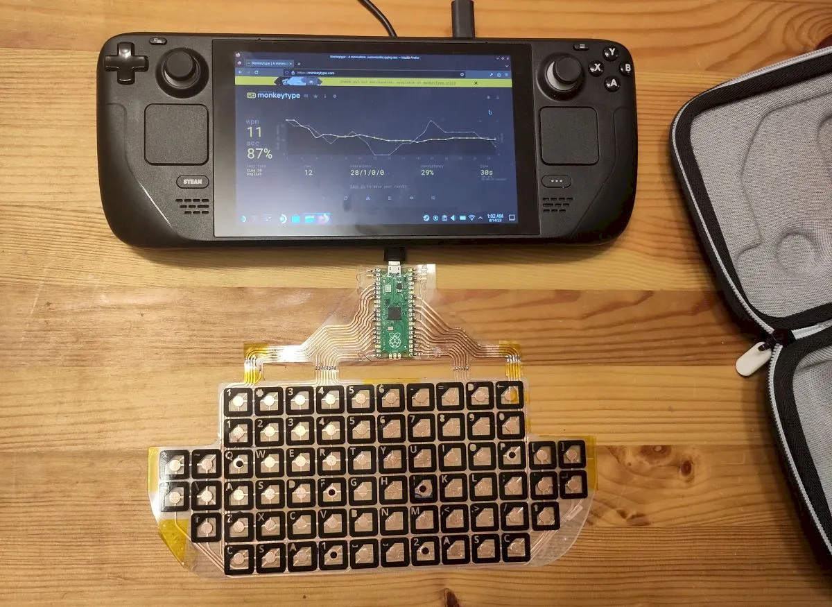 Keysheet, um teclado fino e personalizado para o Steam Deck