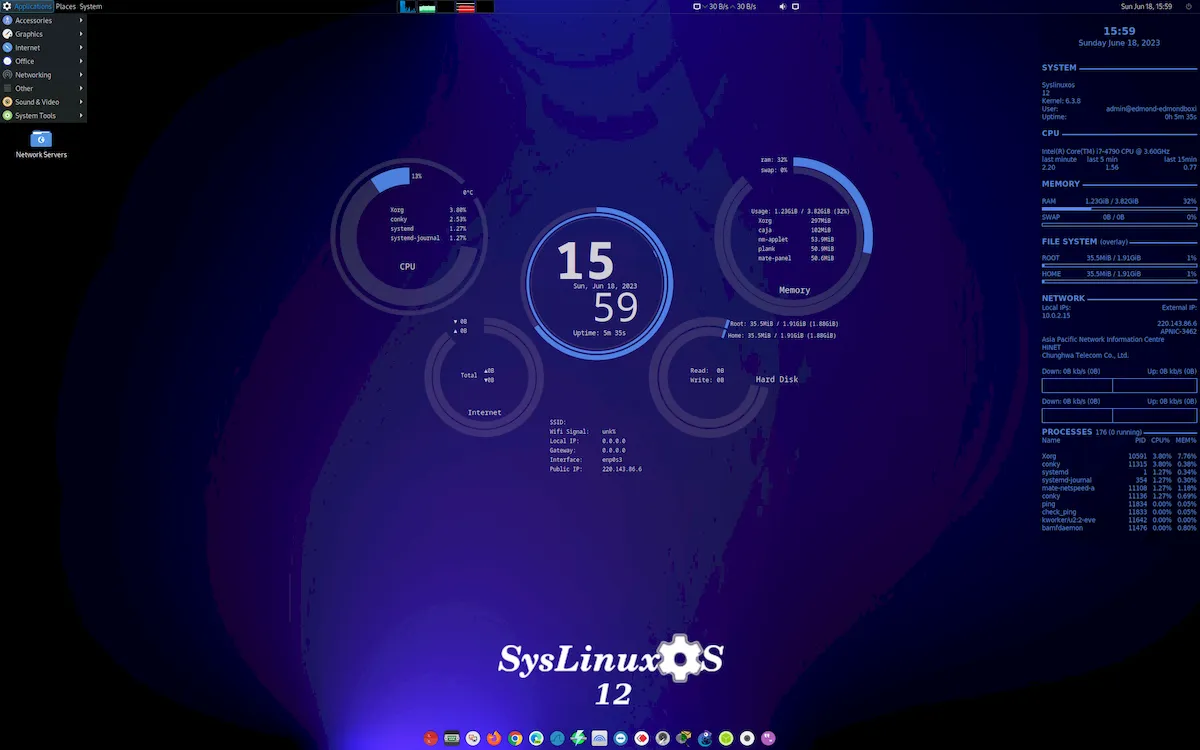 SysLinuxOS 12.1 lançado com melhorias e correções de bugs