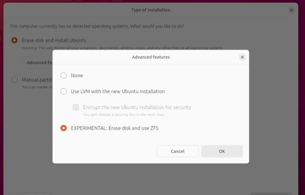 Ubuntu 23.10 terá suporte a ZFS na instalação