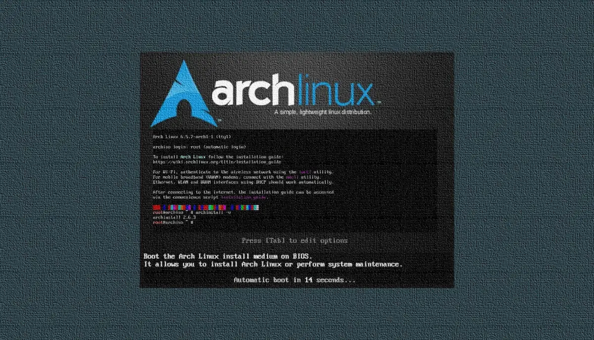 Arch Linux 2023.10.14 lançado com o Archinstall 2.6.3 e Kernel 6.5