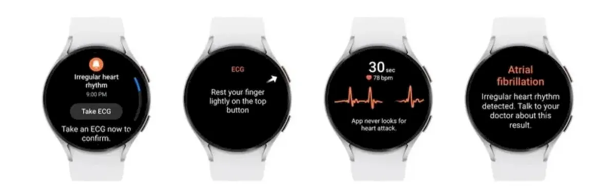 Galaxy Watch 6 detectará batimentos cardíacos irregulares